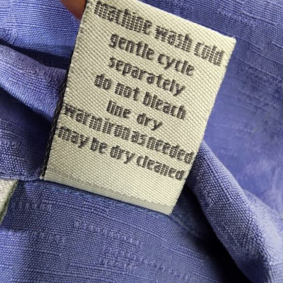 NTCO Nomadic Traders Women Shirt 100% Silk Size XL Button Up Short Sleeve Floral - Picture 9 of 9